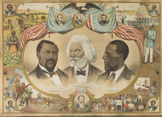 (SLAVERY AND ABOLITION--DOUGLASS, FREDERICK.) Heroes of the Colored Race.